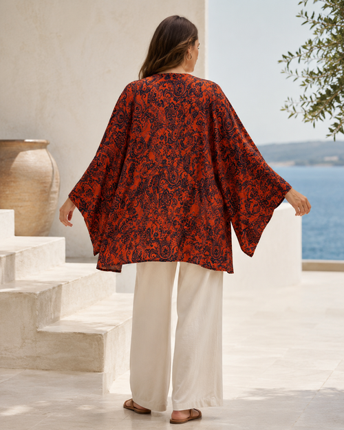 The Caelo  Silk Kimono OS