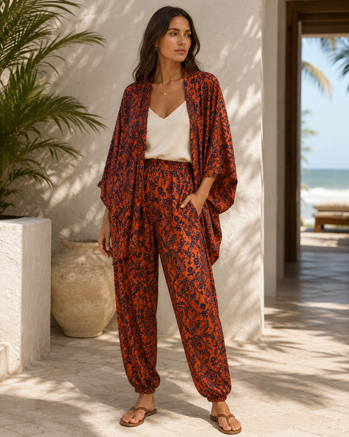 The Caelo  Silk Kimono OS
