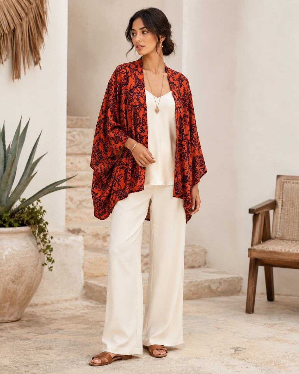 The Caelo  Silk Kimono OS